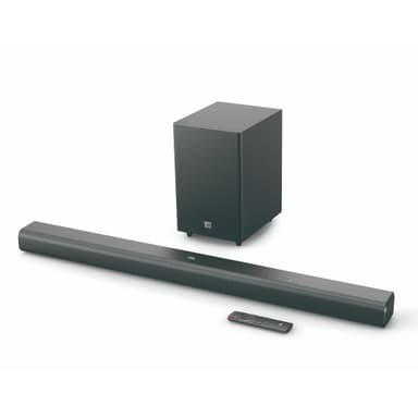 JBL Cinema SB 550 Barra de Sonido de 3.1 canales con subwoofer de 130 cm incorporado para graves profundos y 250 vatios de Dolby Audio - Amazon