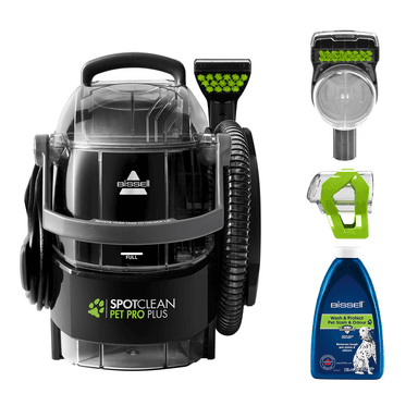 Aspirador quitamanchas para tapicerías Bissell Pet Pro Plus 37252 con manguera hydrorinse Verde / Negro - El Corte Inglés