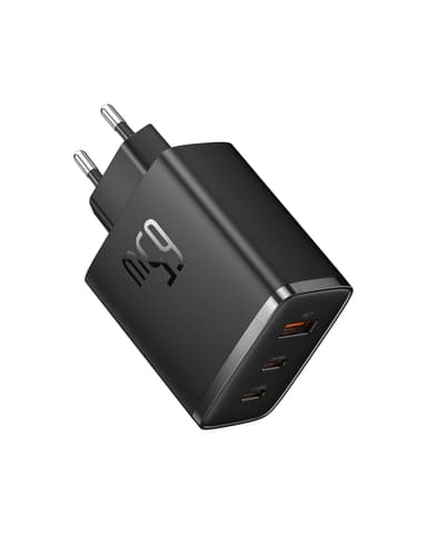 Baseus 65W Cargador USB C GAN, Cargador Rapido Multipuerto 2 USB C y USB A, Compatible con Samsung Galaxy, iPhone 15 Pro Max/14/13/12/11 - Amazon