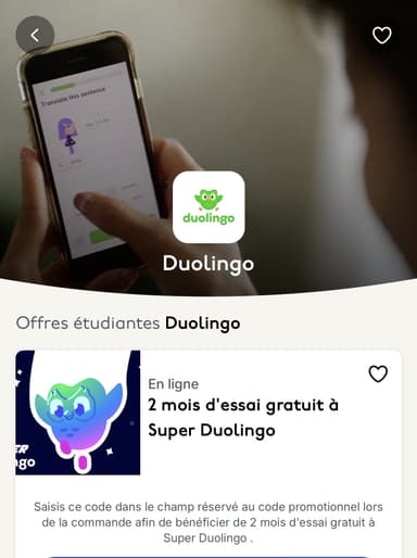 [Unidays] 2 mois de Super Duolingo Gratuit