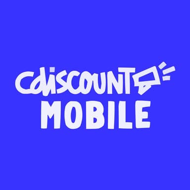 Forfait Mobile Cdiscount Mobile 5G - Appels/SMS/MMS illimités + 130 Go de Data + 29 Go EU/DOM (Sans engagement - Réseau Bouygues) - Cdiscount Mobile