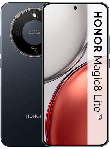 [Clients Red By SFR] Smartphone Honor Magic8 Lite - 256 Go, vert ou noir (Via 50€ d'ODR sur Facture & 50€ de Bonus Reprise) - RED By SFR