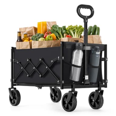 Chariot de transport pliable Songmics GFW909B01 - Charge 150 kg - 90L - 42 x 67 x 90,5 cm (Vendeur Songmics) - Amazon