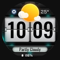 Weather Flip Animated Gratuit sur Android (Dématérialisé - Wear OS)