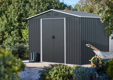 Abri de jardin acier galvanisé - 5.06m² - Castorama