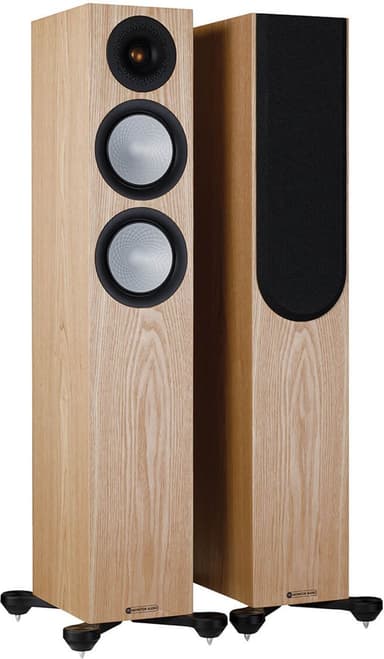 Paire d'Enceintes Colonne Monitor Audio Silver 200 7G - Chêne Clair (Via Coupon) - HomeCinéSolutions