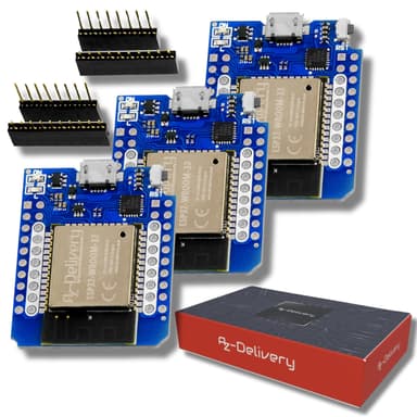 Lot de 3 AZDelivery ESP32 D1 Mini NodeMCU Microcontrôleur WiFi ESP32-Wroom-32 (Vendeur Tiers) - Amazon