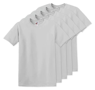 Pack de 5 T-Shirts Fruit of the Loom SC6 - Manches Courtes 100% Coton À partir de - Wordans