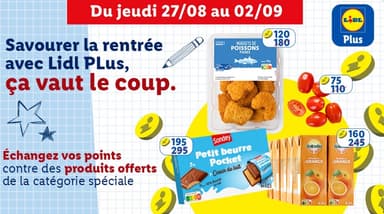 [Lidl+] Promo d’échange de points sur une séléction d’articles - Lidl