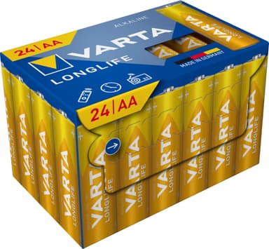 Lot de 24 Piles Varta AA - Alcalines, 1,5V - Amazon