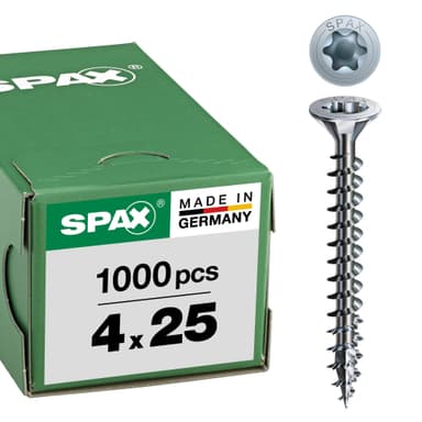 1000 Vis universelle Spax - 4x25 mm, T20 - Amazon