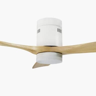 Ventilateur de Plafond - LED 48W Ø132 cm ABS Blanc / Moteur DC 30W (luminashop.fr)