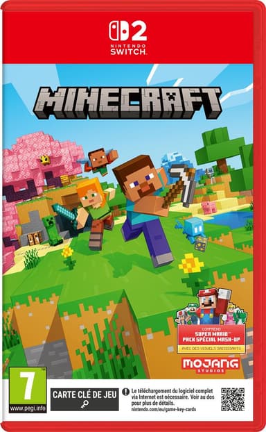 [Précommande] Minecraft sur Nintendo Switch 2 (comprend Super Mario pack Spécial Mash-Up) - Fnac