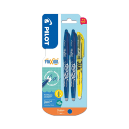 Lot de 3 stylos effaçables Pilot 2 FriXion Ball + 1 FriXion Light Jaune (via 3.99€ en Avantage Fidélité)