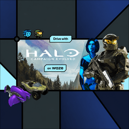 Thème Waze Conduisez avec Halo Gratuit (Dématérialisé - Anglais)