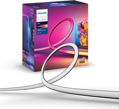 Ruban LED Philips Hue Lightstrip Play Gradient pour TV 65" (75" à 129.99€) - Amazon