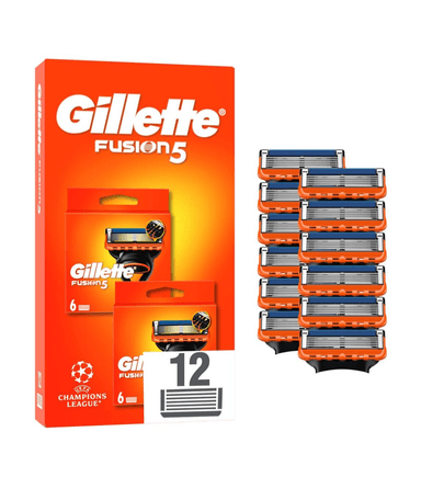 Pack de 12 lames de rasoir Gillette Fusion 5 - Différentes variétés disponibles (via 28€ sur carte fidélité) - Intermarché