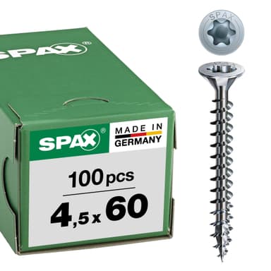 Lot de 100 Vis universelle Spax - 4,5 x 60 mm - Amazon