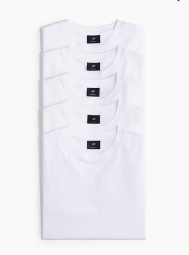 Lot de 5 T-shirt - 100% Coton - H&M