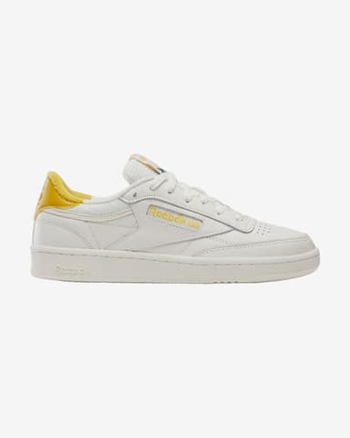 Baskets femme Reebok Club C 85 Vintage 40e anniversaire - blanc/jaune - Deporvillage
