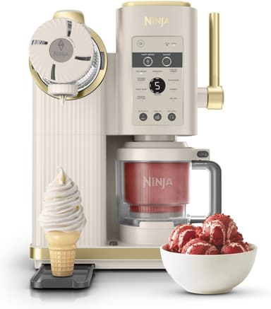 Sorbetière Ninja CREAMi Scoop & Swirl NC701EUSTGD - avec 2 Pots, 13 Modes - Amazon