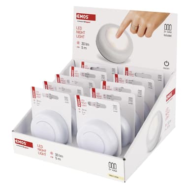 Lot de 10 Veilleuse EMOS LED - piles incluses (Occasion : comme neuf) - Amazon
