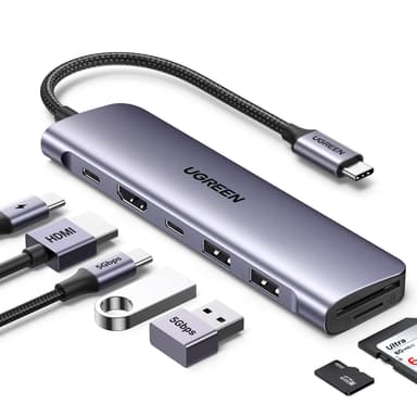 Hub USB C Ugreen Revodok 1071 - HDMI 4K, Lecteur de Carte (Vendeur tiers) - Amazon