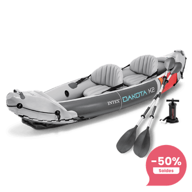 Kayak Gonflable Intex Dakota K2 - avec Gonfleur & Pagaies - Intex