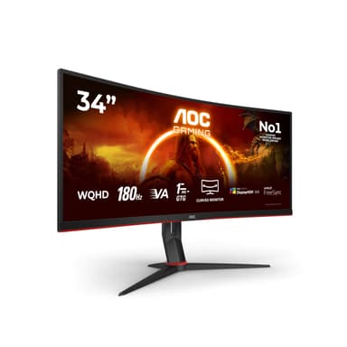 Écran PC 34" AOC CU34G2XP - WQHD, 180 Hz, incurvé - Amazon