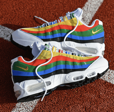 Sneakers Nike Air Max 95 Big Bubble QS Olympic - édition limitée, coloris JO, tailles 40 à 47.5 - Fenom