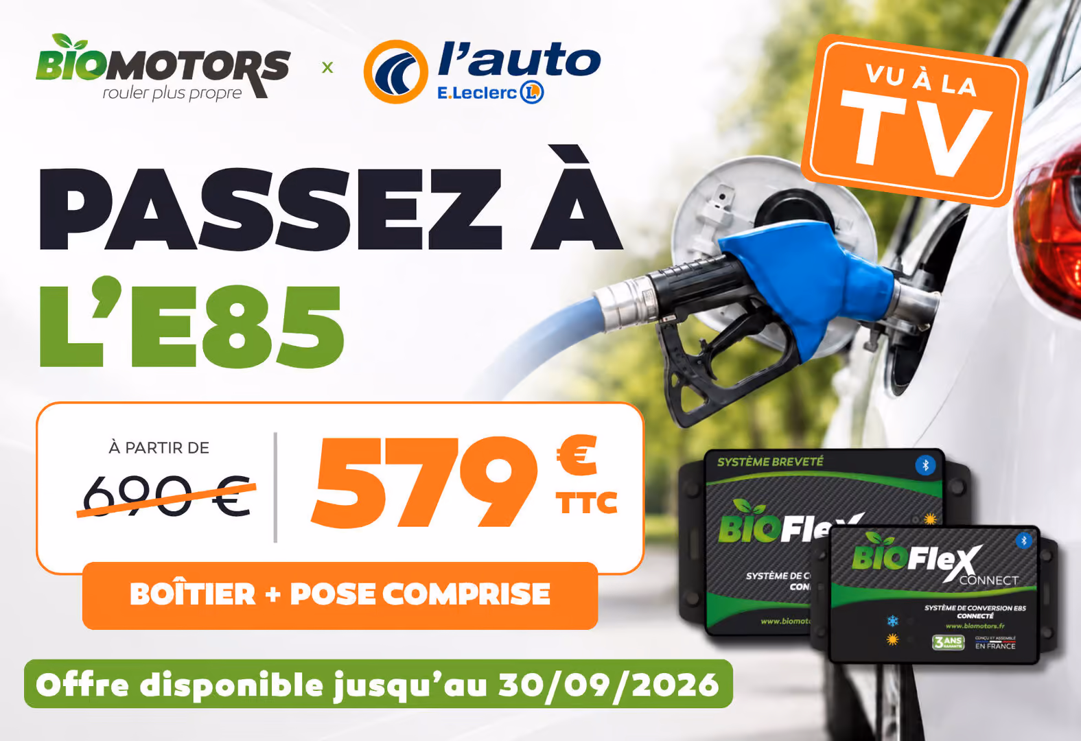 Boîtier E85 Biomotors homologué + Pose dès 579€ (biomotors.fr) - Auto E.Leclerc