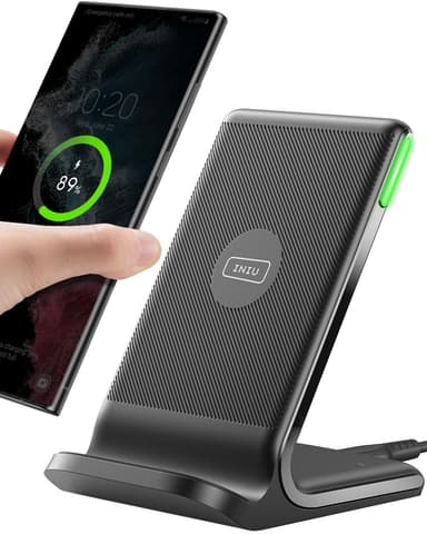 Chargeur Induction Iniu 15W Vertical & Chargeur Induction Iniu 15W, Certifié Qi2, Plat - Amazon