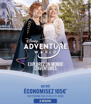 105€ de réduction sur les billets Disneyland 3 jours / 2 parcs - Exemple : Du 28 au 30 septembre - Disneyland Paris