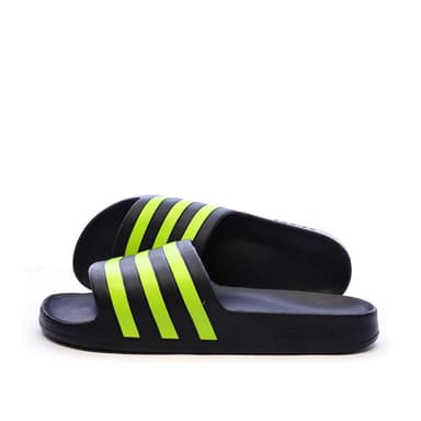 Claquettes Adidas Adilette Marine/Vert fluo Homme du 40.5 au 47 - Espace Des Marques
