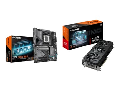 Carte Mère Gigabyte X870 Eagle WiFi 7 & Carte Graphique Gigabyte Radeon RX 9070 XT Gaming OC 16 Go - Caseking