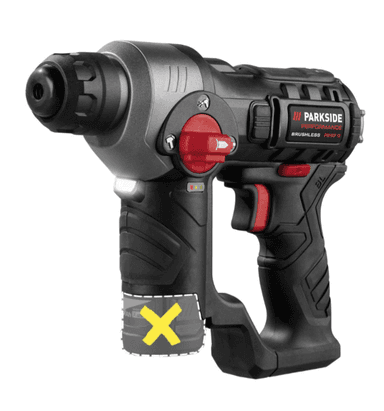 Marteau Perforateur sans fil Parkside Performance 12V - vendu sans chargeur, ni batterie - Lidl