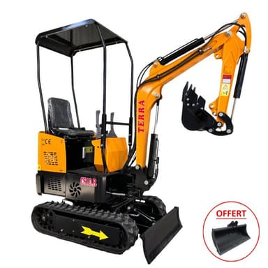 Mini pelle Terra cs10 + godet curage & creusage offert - SCD Équipements