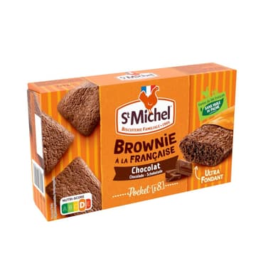 St Michel Mini brownie au chocolat - Les 8 sachets individuels 240g (Via Prévoyez Et Économisez) - Amazon