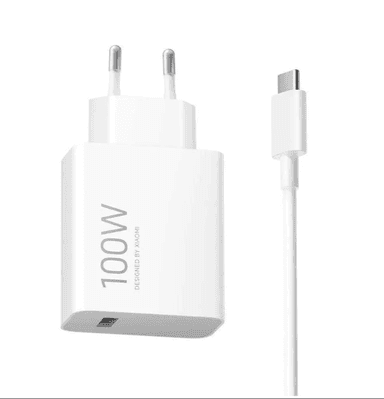 Chargeur Xiaomi Combo Blanc - 100W, avec câble 100 cm USB-A vers USB-C - TradeInn