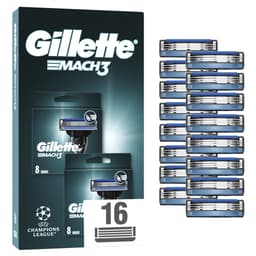 Lot de 16 lames de rechanges Gilette Mach3 (via 28€ sur Carte Fidélité)