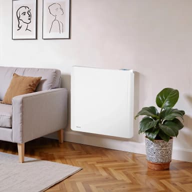 Radiateur électrique double coeur de chauffe 1000W - Noirot Fusion - Castorama