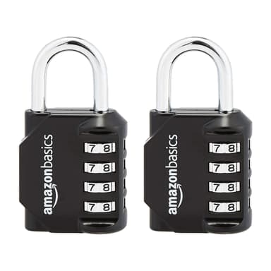 Lot de 2 Cadenas Amazon Basics à combinaison à 4 chiffres - Amazon