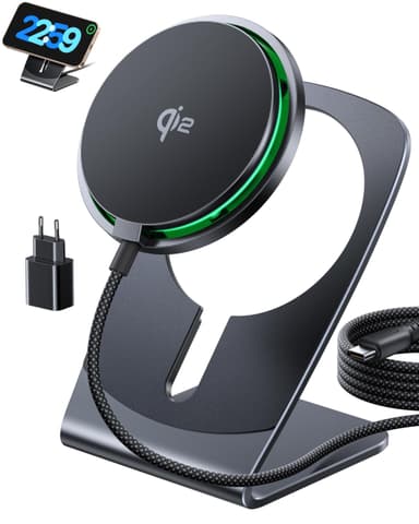 Chargeur Induction INIU 2-in-1 Amovible, Qi2 15W Rapide, sans Fil (Vendeur tiers - via remise panier) - Amazon