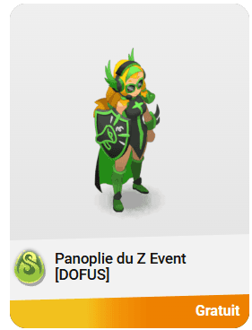 Skin Panoplie du Z Event offert sur Dofus Unity, Retéo, Touch et Wakfu (dématérialisé) - Ankama