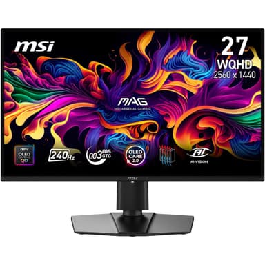 Ecran PC 27" MSI MAG 274QP - QD-OLED X24, WQHD, 240Hz, HDR, 0,03ms, DisplayPort, Compatible G-Sync & FreeSync Premium - Amazon