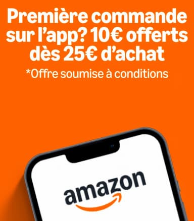 [Sous Conditions] 10€ de réduction dès 25€ sur votre premier achat via l'application - Amazon