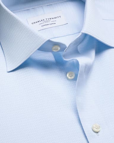 Chemise en coton et lin sans repassage Charles Tirwhitt -plusieurs tailles et couleurs disponibles - Charles Tyrwhitt