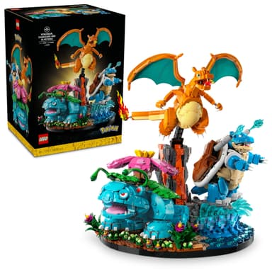Jeu de construction Lego Pokémon 72153 : Florizarre, Dracaufeu et Tortank - Amazon
