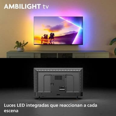 Reconditionné - Comme Neuf : TV 55" Philips 55PUS8450 - QLED 4K, Ambilight, Titan OS, Dolby Atmos, Smart TV - PcComponentes
