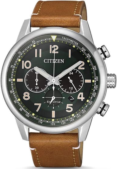 Montre Analogique Citizen CA4420-21X - en Acier, Bracelet en Cuir, Couleur Argentée, 43mm - Amazon